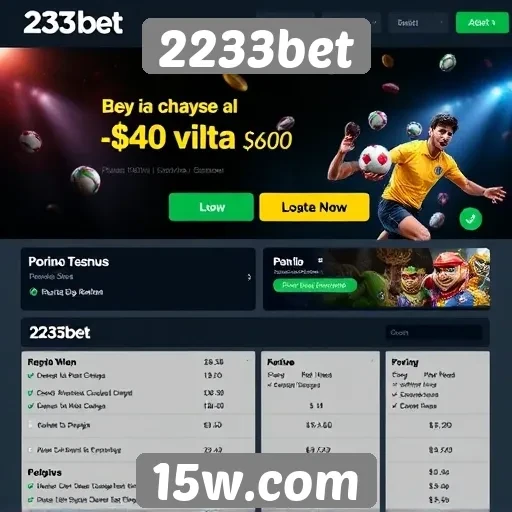 Promoções e bônus disponíveis na plataforma 2233bet
